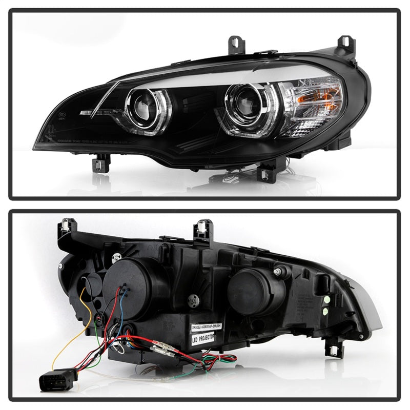 Spyder BMW X5 E70 07-10 Xenon/HID AFS High-Power LED Headlights - Black PRO-YD-BMWE7007AFSHIDAP-BK Spyder BMW X5 E70 07-10 Xenon/HID AFS High-Power LED Headlights - Black PRO-YD-BMWE7007AFSHIDAP-BK