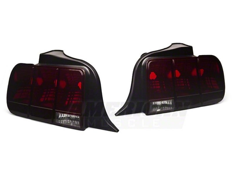 Raxiom 05-09 Ford Mustang Tail Lights- Black Housing (Smoked Lens) Raxiom 05-09 Ford Mustang Tail Lights- Black Housing (Smoked Lens)