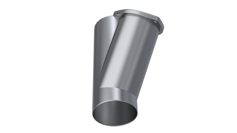 QTP 4in Weld-On QTEC Exhaust Cutout Y-Pipe QTP 4in Weld-On QTEC Exhaust Cutout Y-Pipe