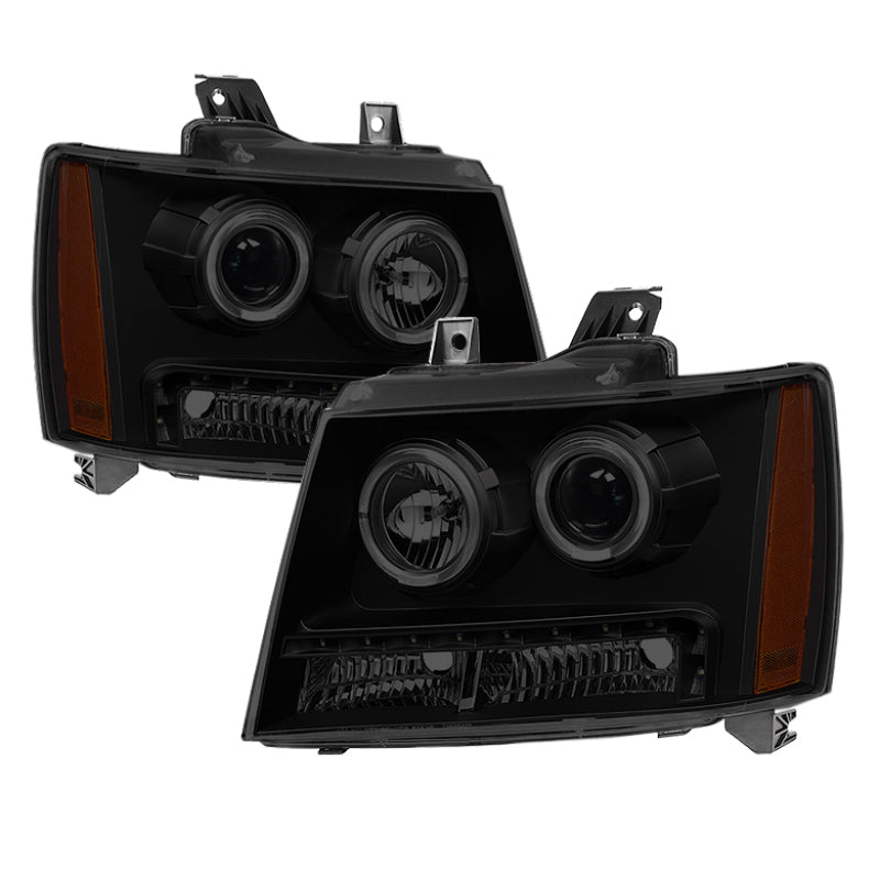 Xtune Chevy Suburban 1500/2500 07-14 Halo Projector w/LED Headlights Smoked PRO-JH-CSUB07-LED-BSM Xtune Chevy Suburban 1500/2500 07-14 Halo Projector w/LED Headlights Smoked PRO-JH-CSUB07-LED-BSM