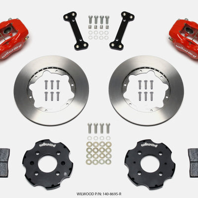 Wilwood Forged Dynalite Front Hat Kit 11.00in Red Integra/Civic w/Fac.240mm Rtr