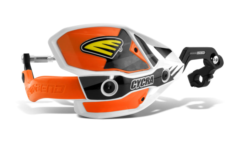 Cycra CRM Ultra 1-1/8 in. Clamp w/White Shields/Orange Covers Cycra CRM Ultra 1-1/8 in. Clamp w/White Shields/Orange Covers
