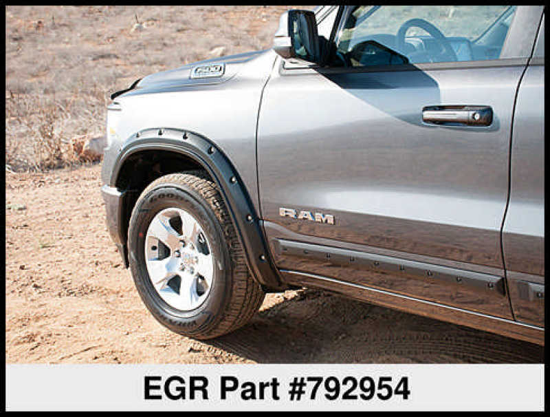 EGR 2019 RAM 1500 Bolt-On Style Fender Flares - Set - Black EGR 2019 RAM 1500 Bolt-On Style Fender Flares - Set - Black