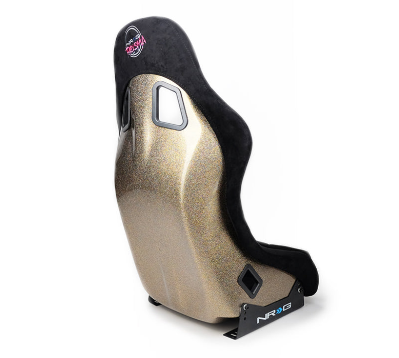 NRG FRP Bucket Seat ULTRA Edition - Medium (Black Alcantara/Gold Glitter Back) NRG FRP Bucket Seat ULTRA Edition - Medium (Black Alcantara/Gold Glitter Back)