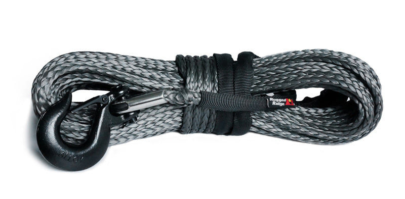 Rugged Ridge Synthetic Winch Line Dark Gray 7/16in x 90 Ft Rugged Ridge Synthetic Winch Line Dark Gray 7/16in x 90 Ft