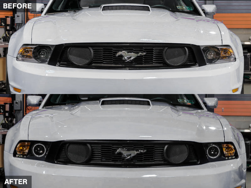 Raxiom 10-12 Ford Mustang w/ Headlights CCFL Halo Projector Headlights- Black Housing (Clear Lens) Raxiom 10-12 Ford Mustang w/ Headlights CCFL Halo Projector Headlights- Black Housing (Clear Lens)