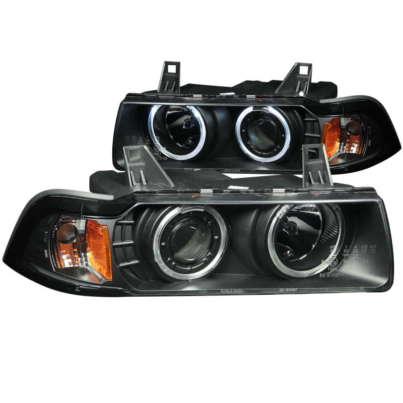 ANZO 1992-1998 BMW 3 Series E36 Projector Headlights w/ Halo Black (CCFL) G2 ANZO 1992-1998 BMW 3 Series E36 Projector Headlights w/ Halo Black (CCFL) G2