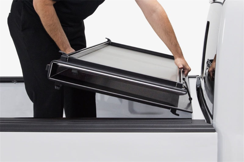 Access LOMAX Pro Series Tri-Fold Cover 14-18 Chevy 1500 Full Size 5ft 8in Bed - Blk Diamond Mist Access LOMAX Pro Series Tri-Fold Cover 14-18 Chevy 1500 Full Size 5ft 8in Bed - Blk Diamond Mist