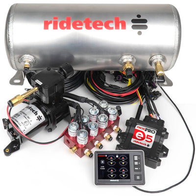 Ridetech RidePro E5 Air Ride Suspension Control System 3 Gallon Single Compressor 1/4in Valves