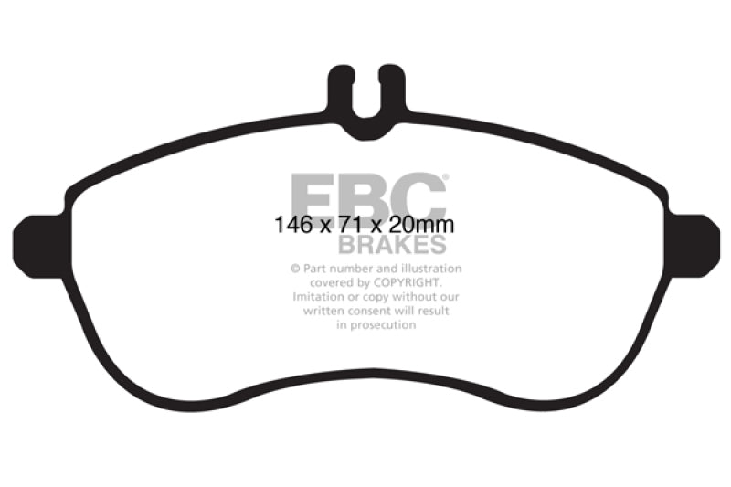 EBC 12-14 Mercedes-Benz C250 (W204) 1.8 Turbo Greenstuff Front Brake Pads EBC 12-14 Mercedes-Benz C250 (W204) 1.8 Turbo Greenstuff Front Brake Pads
