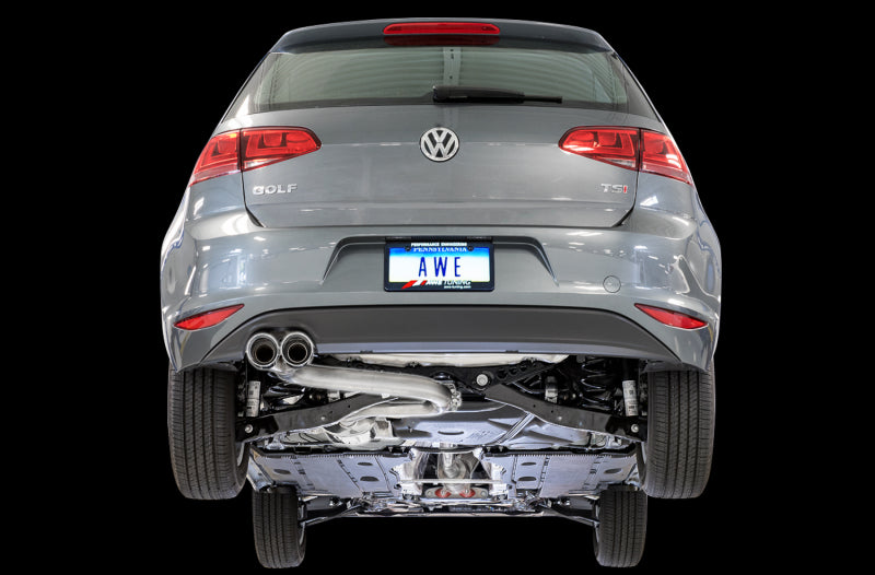 AWE Tuning VW MK7 Golf 1.8T Track Edition Exhaust w/Chrome Silver Tips (90mm) AWE Tuning VW MK7 Golf 1.8T Track Edition Exhaust w/Chrome Silver Tips (90mm)