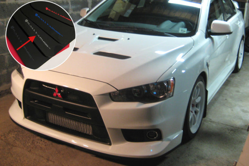 Rally Armor 08-17 Mitsubishi EVO X Black UR Mud Flap w/ Silver Logo Rally Armor 08-17 Mitsubishi EVO X Black UR Mud Flap w/ Silver Logo
