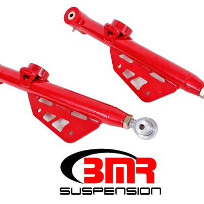 BMR 79-98 Fox Mustang Single Adj. Lower Control Arms / Rod End (Polyurethane) - Red