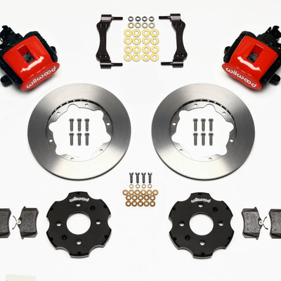 Wilwood Combination Parking Brake Rear Kit 11.00in Red Civic / Integra Disc 2.39 Hub Offset
