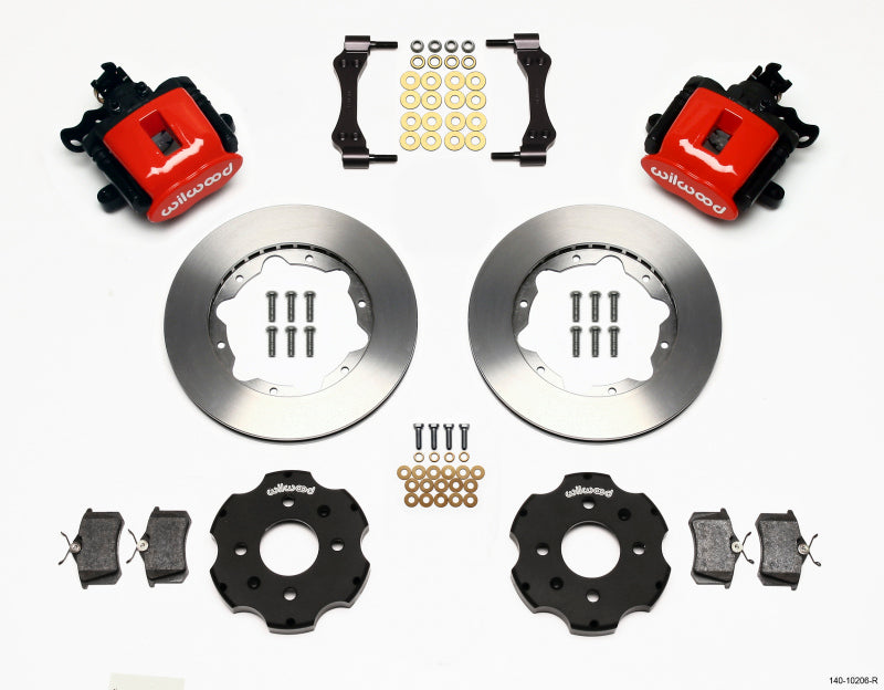 Wilwood Combination Parking Brake Rear Kit 11.00in Red Civic / Integra Disc 2.39 Hub Offset Wilwood Combination Parking Brake Rear Kit 11.00in Red Civic / Integra Disc 2.39 Hub Offset