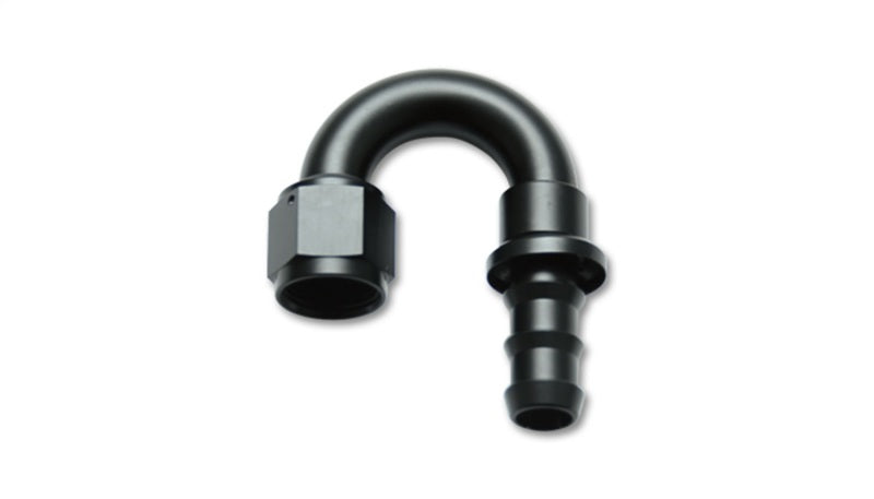 Vibrant -10AN Push-On 180 Deg Hose End Fitting - Aluminum Vibrant -10AN Push-On 180 Deg Hose End Fitting - Aluminum
