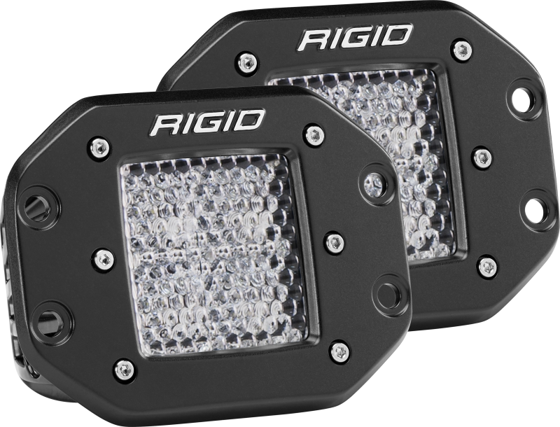 Rigid Industries Dually - Flush Mount - 60 Deg. Lens - Set of 2 Rigid Industries Dually - Flush Mount - 60 Deg. Lens - Set of 2