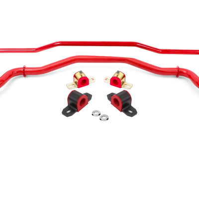 BMR 15-22 S550 Mustang Sway Bar Kit with Bushings  Front and Rear Red