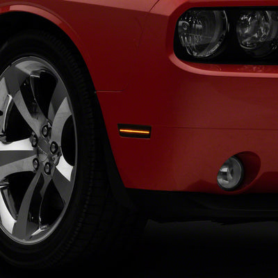 Raxiom 08-14 Dodge Challenger Axial Series LED Side Marker Lights- Smoked