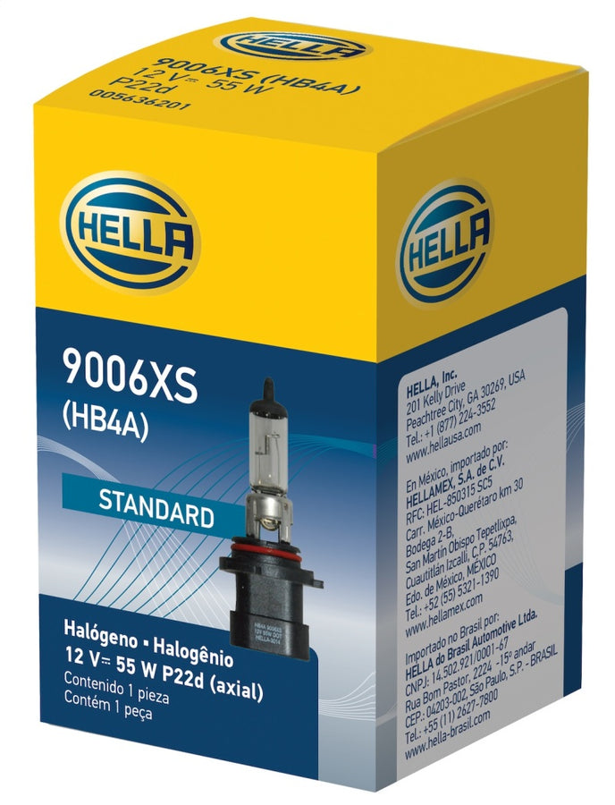 Hella Bulb 9006XS/HB4A 12V 55W P22d T4 Hella Bulb 9006XS/HB4A 12V 55W P22d T4