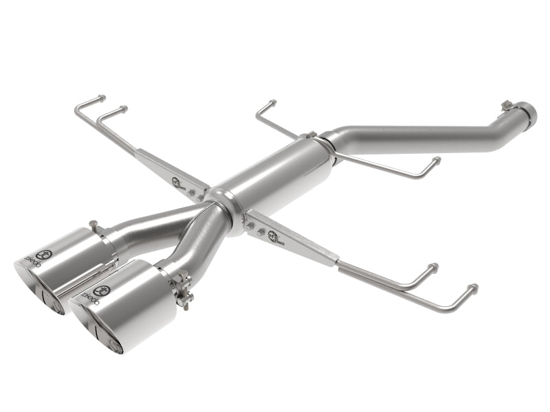 aFe Takeda 2.5in 304SS Axle-Back Exhaust System 17-19 Honda Civic Type R L4-2.0L (t) - Polished Tip aFe Takeda 2.5in 304SS Axle-Back Exhaust System 17-19 Honda Civic Type R L4-2.0L (t) - Polished Tip