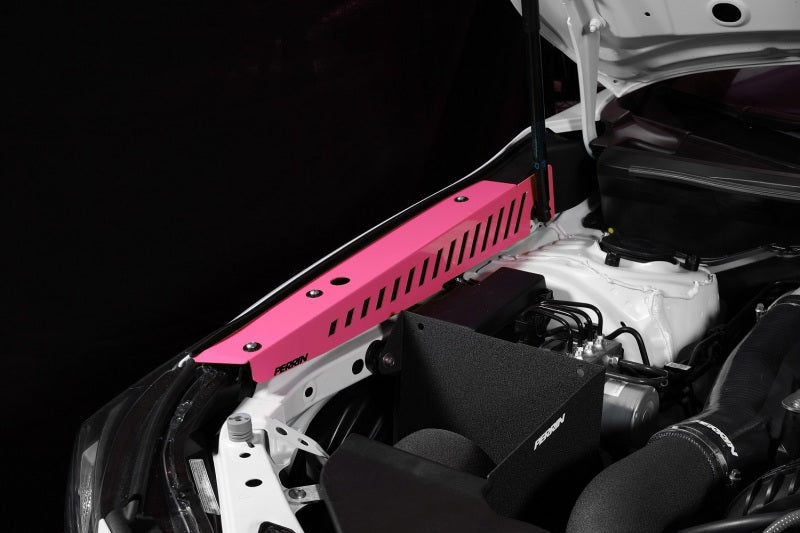 Perrin 22-23 Subaru WRX Fender Shroud Set - Hyper Pink Perrin 22-23 Subaru WRX Fender Shroud Set - Hyper Pink