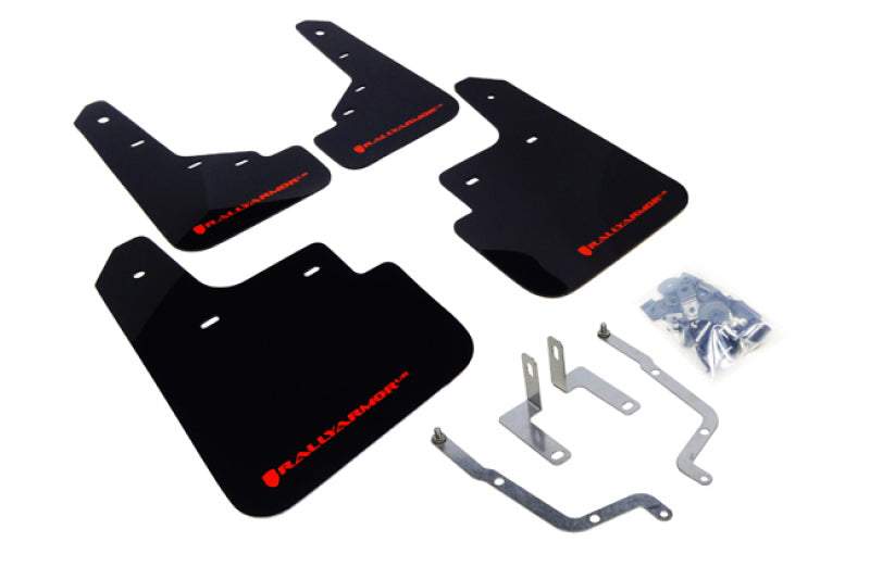 Rally Armor 14-18 Mazda3 Black UR Mud Flap w/Red Logo Rally Armor 14-18 Mazda3 Black UR Mud Flap w/Red Logo