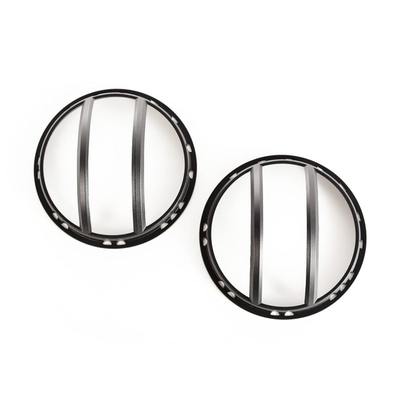 Rugged Ridge 07-18 Jeep Wrangler JK Black Elite Pivotal Headlight Euro Guard Rugged Ridge 07-18 Jeep Wrangler JK Black Elite Pivotal Headlight Euro Guard