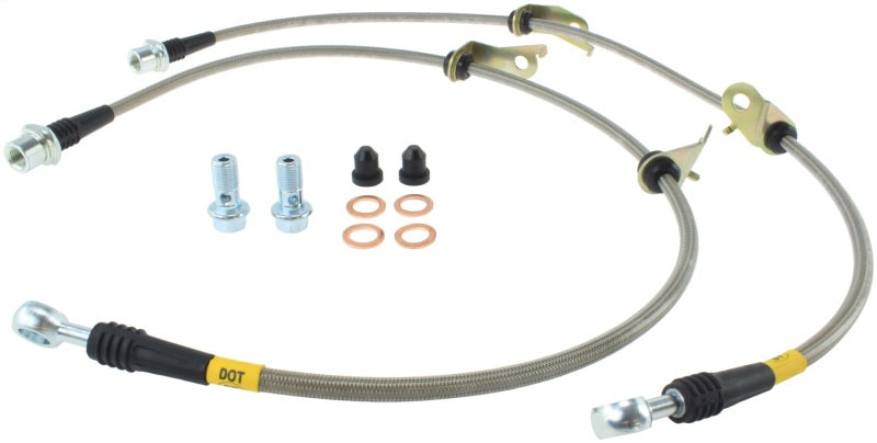 StopTech 11-17 Lexus CT200h Stainless Steel Front Brake Lines StopTech 11-17 Lexus CT200h Stainless Steel Front Brake Lines