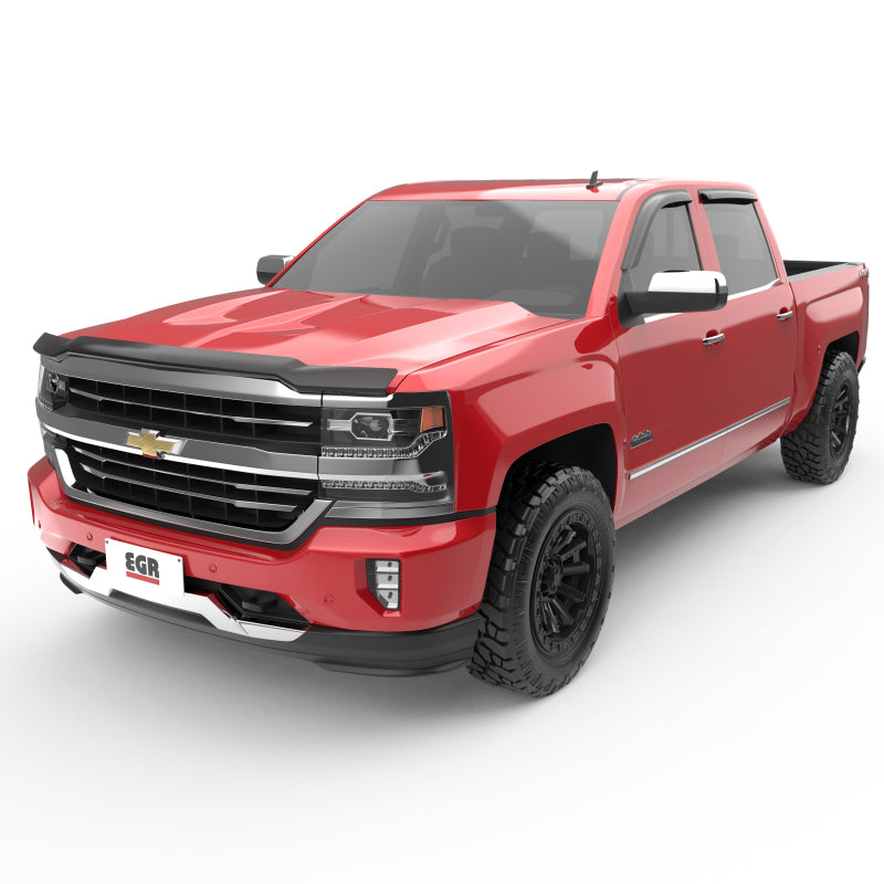 EGR 14+ Chev Silverado Ext Cab Tape-On Window Visors - Set of 4 EGR 14+ Chev Silverado Ext Cab Tape-On Window Visors - Set of 4