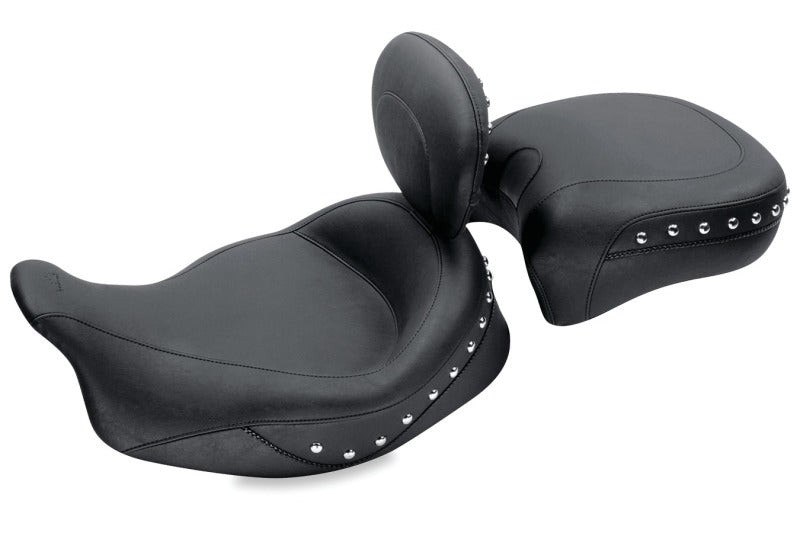 Mustang 08-21 Harley Electra Glide Std,Rd Glide,Rd King,Str Glide Touring Solo Seat w/Studs -Black Mustang 08-21 Harley Electra Glide Std,Rd Glide,Rd King,Str Glide Touring Solo Seat w/Studs -Black