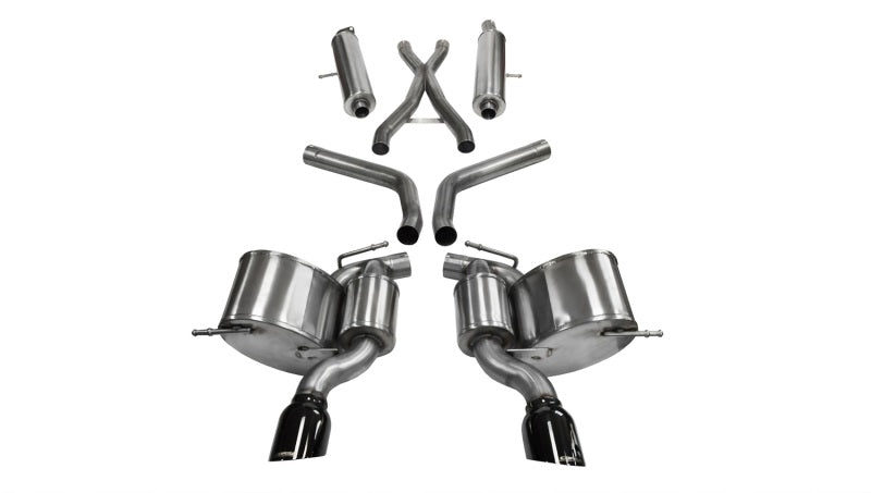 Corsa 2012-2013 Jeep Grand Cherokee 6.4L V8 Black Sport Cat-Back Exhaust Corsa 2012-2013 Jeep Grand Cherokee 6.4L V8 Black Sport Cat-Back Exhaust