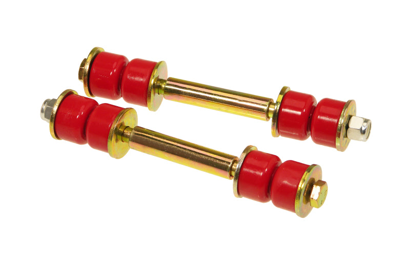 Prothane Universal End Link Set - 4 1/4in Mounting Length - Red Prothane Universal End Link Set - 4 1/4in Mounting Length - Red