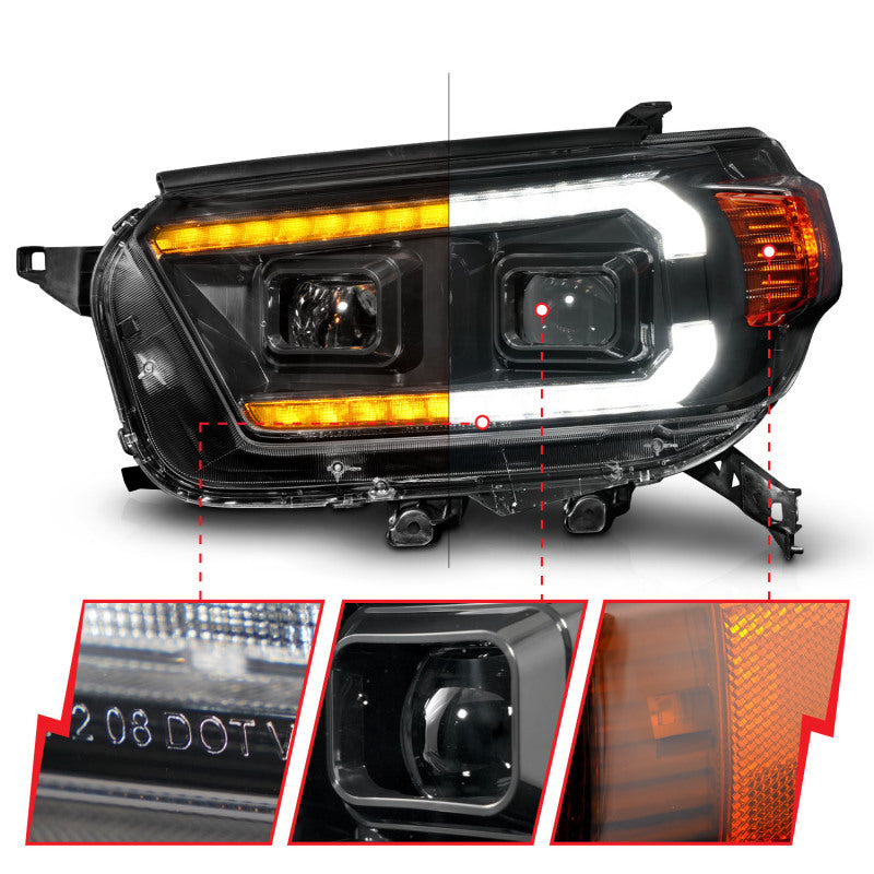 ANZO 10-13 Toyota 4Runner Projector Headlights - Black ANZO 10-13 Toyota 4Runner Projector Headlights - Black