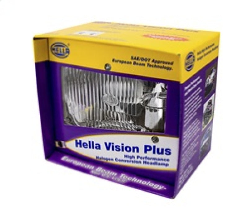 Hella Vision Plus 8in x 6in Sealed Beam Conversion Headlamp - Single Lamp Hella Vision Plus 8in x 6in Sealed Beam Conversion Headlamp - Single Lamp