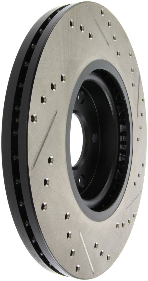 StopTech 06-07 350Z / 05-07 G35 exp Sport/ 06-07 G35X SportStop Slotted & Drilled Front Right Rotor StopTech 06-07 350Z / 05-07 G35 exp Sport/ 06-07 G35X SportStop Slotted & Drilled Front Right Rotor