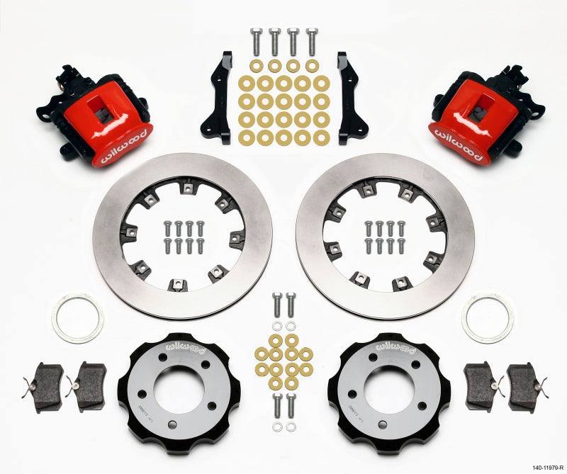 Wilwood Combination Parking Brake Rear Kit 12.19in Red 2006-Up Civic / CRZ Wilwood Combination Parking Brake Rear Kit 12.19in Red 2006-Up Civic / CRZ