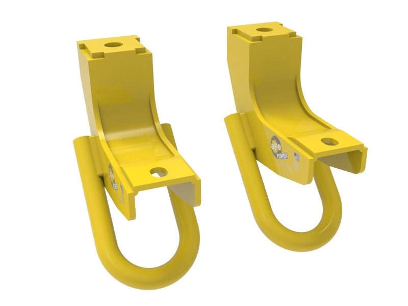 aFe Toyota Tundra 2022 V6-3.5L (tt) Front Tow Hook Yellow aFe Toyota Tundra 2022 V6-3.5L (tt) Front Tow Hook Yellow