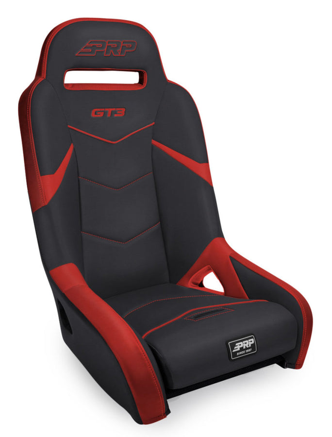 PRP GT3 Rear Suspension Seat- Black/Red PRP GT3 Rear Suspension Seat- Black/Red