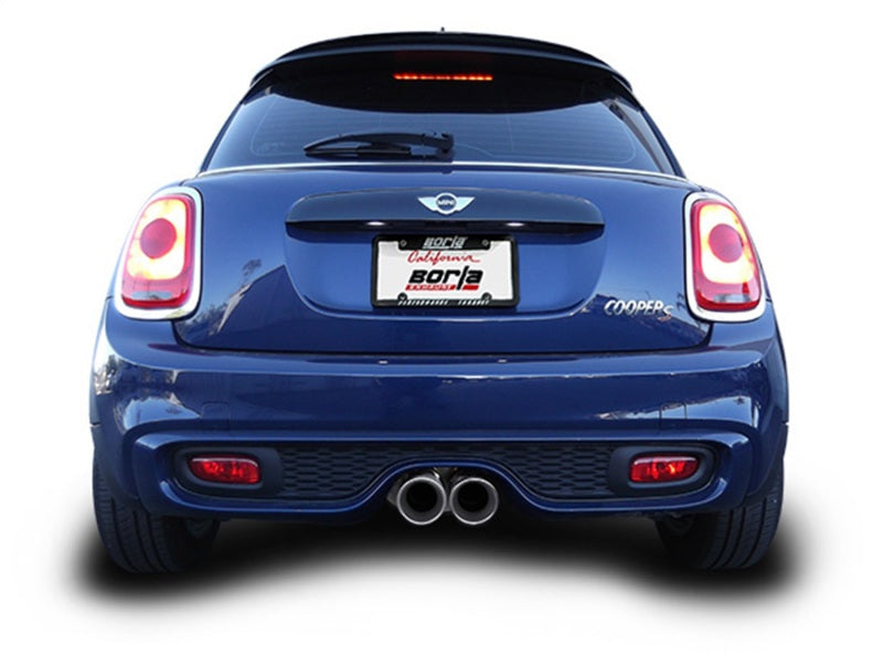 Borla 14-15 Mini Cooper S F56 2.0L Turbo AT/MT FWD 2DR 2.5in S-Type Rear Section Exhaust 4in Tips Borla 14-15 Mini Cooper S F56 2.0L Turbo AT/MT FWD 2DR 2.5in S-Type Rear Section Exhaust 4in Tips
