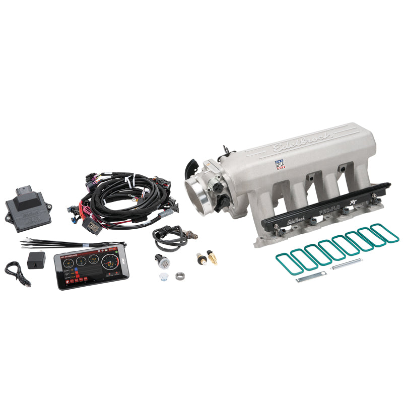 Edelbrock Pro Flo 4 XT EFI System Seq Port LS Gen III/IV Cathedral Port 550 HP Max 35lb/hr Edelbrock Pro Flo 4 XT EFI System Seq Port LS Gen III/IV Cathedral Port 550 HP Max 35lb/hr