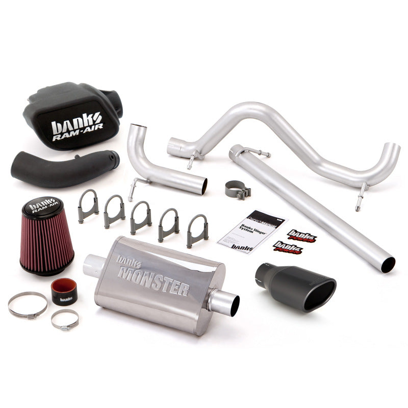 Banks Power 07-11 Jeep 3.8L Wrangler - 2dr Stinger Sys (no AutoMind) - SS Single Exh w/ Black Tip Banks Power 07-11 Jeep 3.8L Wrangler - 2dr Stinger Sys (no AutoMind) - SS Single Exh w/ Black Tip