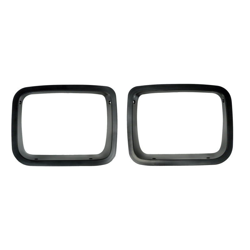 Rugged Ridge Headlight Bezels Black 87-95 Jeep Wrangler YJ Rugged Ridge Headlight Bezels Black 87-95 Jeep Wrangler YJ
