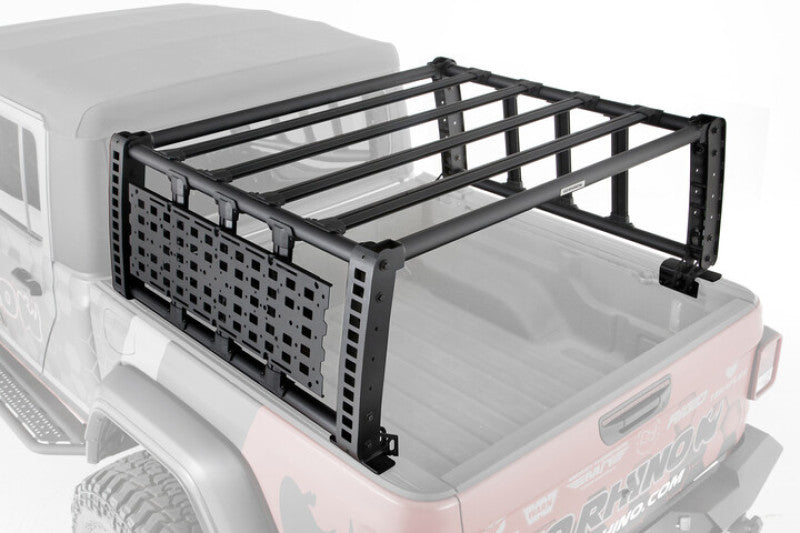 Go Rhino 19-21 Jeep Gladiator XRS Overland Xtreme Rack - Black Go Rhino 19-21 Jeep Gladiator XRS Overland Xtreme Rack - Black