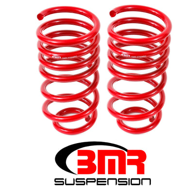 BMR 10-15 5th Gen Camaro V8 Rear Lowering Springs - Red
