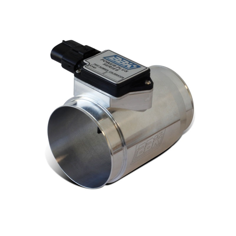 BBK 86-93 Mustang 5.0 Mass Air Meter 76mm 19 lb Inj. Cold Air Calibration CNC Billet Housing BBK 86-93 Mustang 5.0 Mass Air Meter 76mm 19 lb Inj. Cold Air Calibration CNC Billet Housing