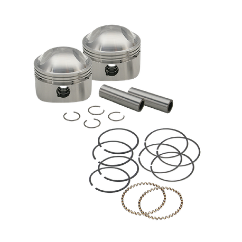 S&S Cycle 36-84 BT 3-7/16in x Up To 4-3/4in Stroke HC Piston Set - .070in S&S Cycle 36-84 BT 3-7/16in x Up To 4-3/4in Stroke HC Piston Set - .070in