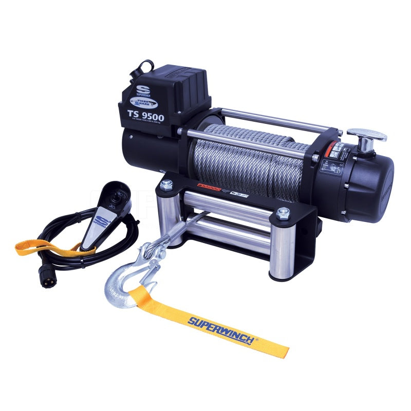 Superwinch 9500 LBS 12V DC 11/32in x 95ft Steel Rope Tiger Shark 9500 Winch Superwinch 9500 LBS 12V DC 11/32in x 95ft Steel Rope Tiger Shark 9500 Winch