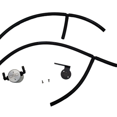 J&L 17-24 Nissan Armada / 14-24 Infiniti QX80 5.6L Driver Side Oil Separator 3.0 - Clear Anodize