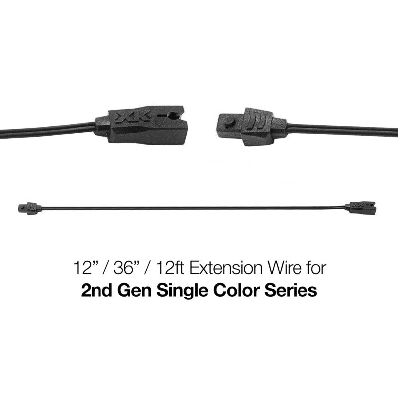 XK Glow Single Color Series 2nd Gen 2pin Extension Wire for 36In XK Glow Single Color Series 2nd Gen 2pin Extension Wire for 36In